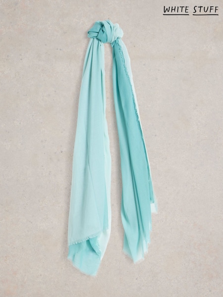 White Stuff Blue Oversized Penny Plain Scarf (F74487) | €38