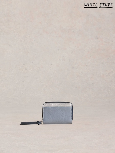 White Stuff Blue Cerys Zip Around Purse (F74493) | $61