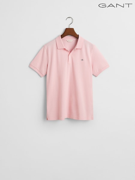 Rosa Bolt - GANT Kids Shield Logo Pique Poloskjorter (F74524) | kr714