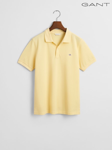 Gul - GANT Kids Shield Logo Pique Poloskjorter (F74525) | kr714