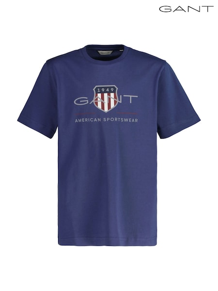 Marineblau - GANT Archiv Schild Teenager T-Shirt (F74528) | 46 €