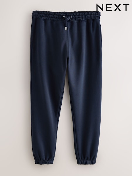 Navy Blue Relaxed Fit Cotton Rich Jersey Joggers (F74596) | €31