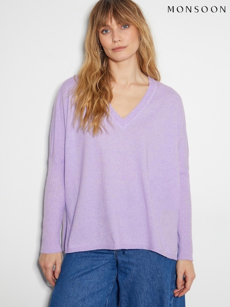 Monsoon Vicki V-neck Jumper (F74615) | €60