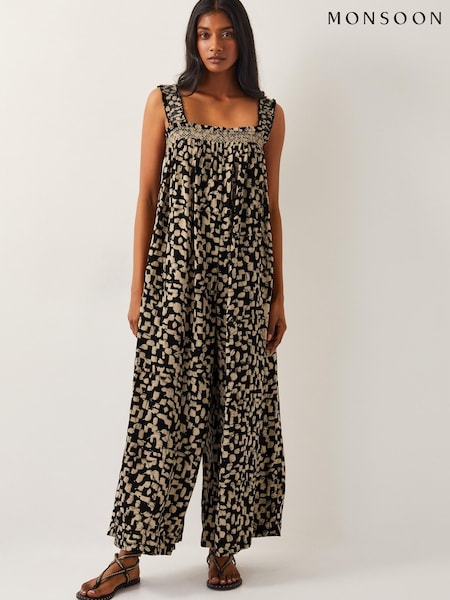 Monsoon Ania Geometric Print Jumpsuit (F74628) | 98 €
