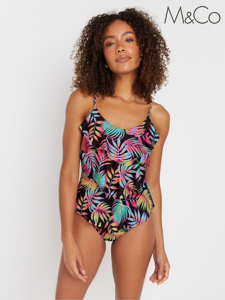 Bump It Up Maternity Tropical Triple Frill Swimsuit (F74720) | 290 LEI