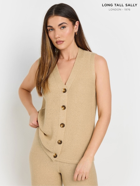 Long Tall Sally Button Through 100% Cotton Waistcoat (F74758) | 40 €