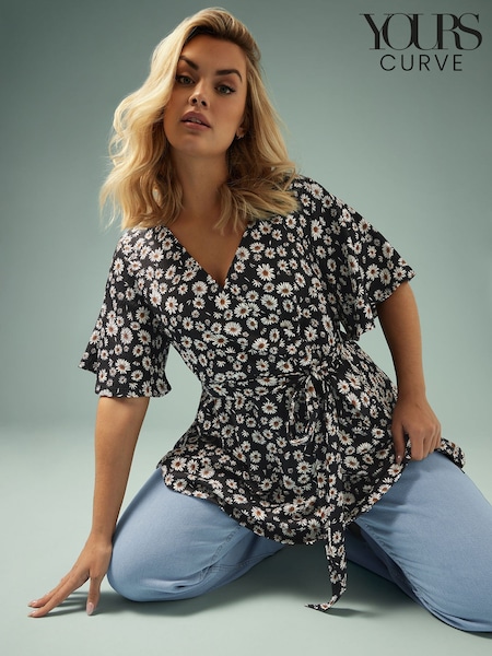 Yours Curve Angel Sleeve Wrap Top (F74780) | 41 €