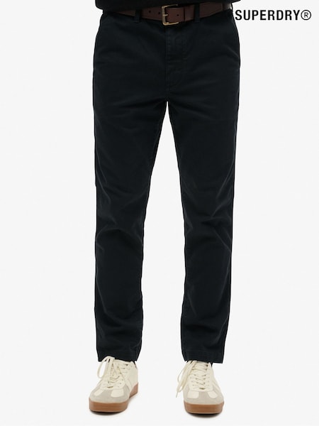 Superdry Black International Chino Trousers (F74834) | €80