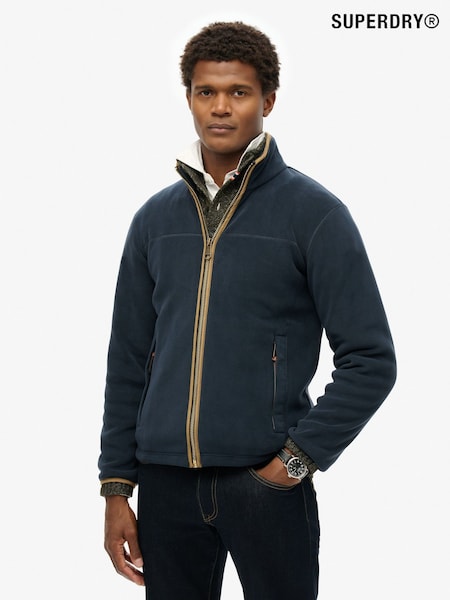 Superdry Blue Estate Full Zip Fleece (F74846) | €114