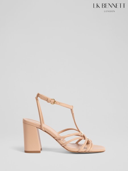 LK Bennett Noelle Trench Nappa Leather Tubular Oloid Sandals (F74873) | €471
