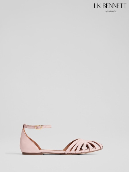 LK Bennett Aubrey Suede Plaited Front Dorsay Shoes (F74889) | 305 €