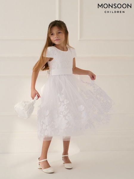 Monsoon Sorcha Floral Lace Communion Dress (F74903) | 85 € - 99 €