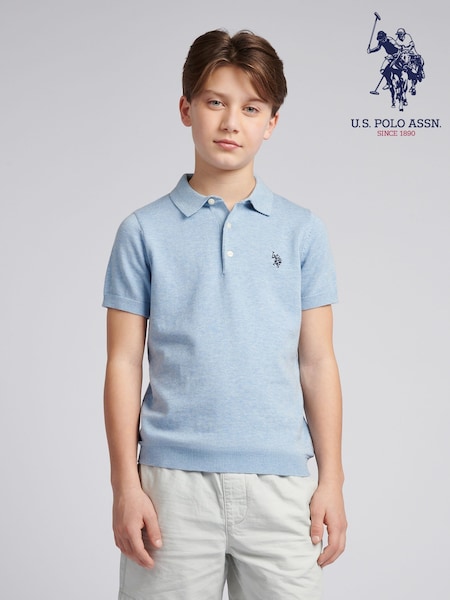 U.S. Polo Assn. Blue Boys Combed 100% Cotton Polo Shirt (F74962) | 2,704 UAH - 3,244 UAH