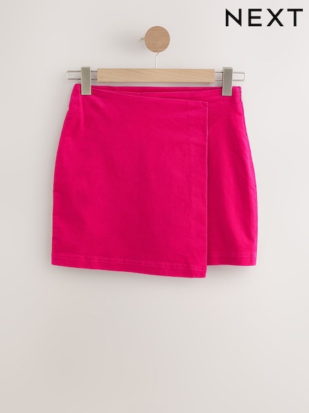 Pink Mini Cord Wrap Skirt (F75010) | €30