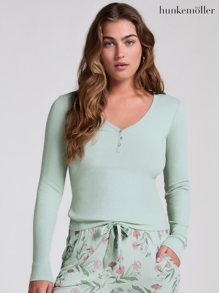 Hunkemöller Green Long-Sleeved Pyjama Top (F75189) | €29