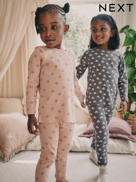 Ditsy Floral Print Snuggle Pyjamas 2 Pack (9mths-12yrs) (F75361) | €30 - €41