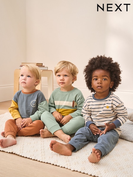 Multi Standard Fit Pyjamas 3 Pack (9mths-12yrs) (F75388) | €30 - €42
