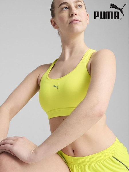 Puma Yellow Womens Running 4 Keeps Bra (F75419) | €50