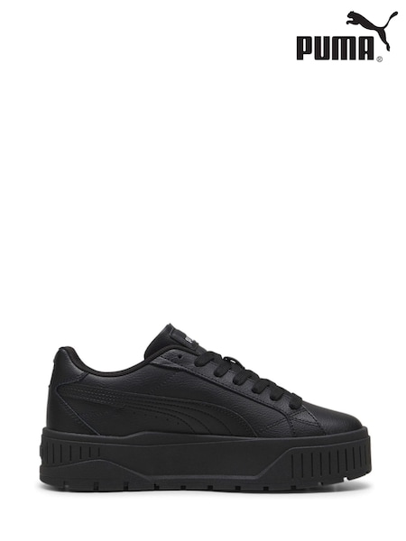Puma Black Womens Kar II Leather Trainers (F75426) | ₪292