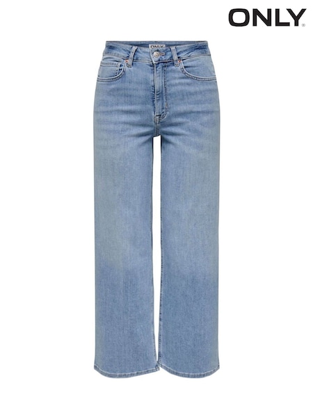 ONLY High Waist Wide Leg Cropped Jeans (F75536) | 313 LEI