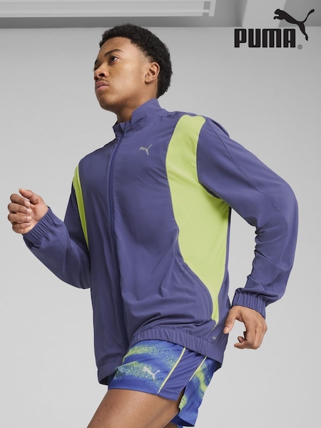 Puma Blue Mens Velocity Woven Running Jacket (F75557) | €37