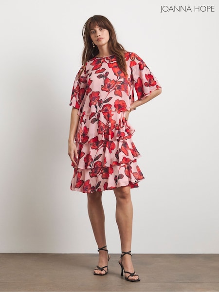 Joanna Hope Pink Tiered Shift Dress (F75734) | €107