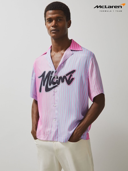 Reiss Pink Miami McLaren F1 Team Miami GP Shirt (F75744) | R$ 1,365