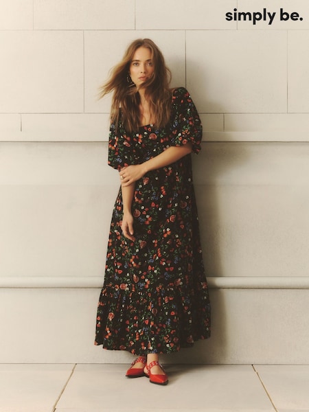 Simply Be Poplin Maxi 100% Cotton Dress (F75853) | €109