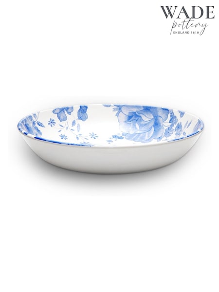 Wade Set of 4 Blue Floral Pattern Pasta Bowls (F75887) | €81