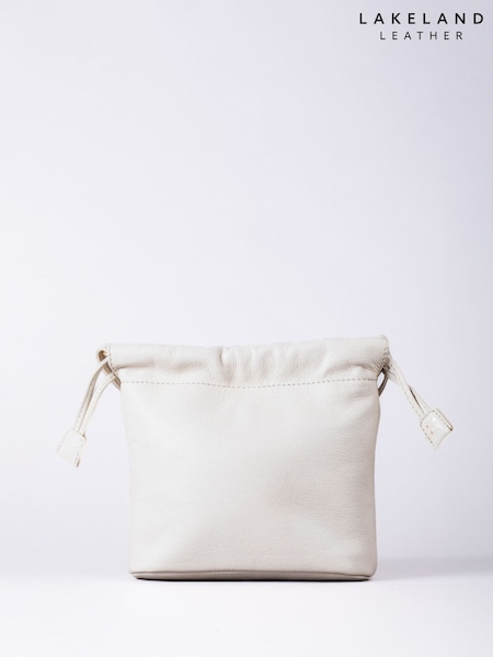 Lakeland Leather Parchment Eskrigg Drawstring Cross-Body Bag (F75888) | AED349