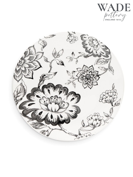 Wade Set of 4 Black Botanical Night Side Plates Earthenware (F75901) | €71