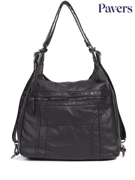 Pavers Black Convertible Shoulder Bag Backpack (F75903) | 1,983 UAH