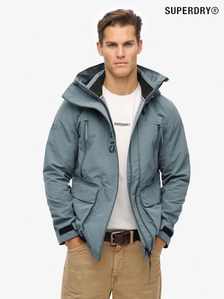 Superdry Blue Hooded Ultimate Embroidered Windbreaker (F75926) | R$ 940