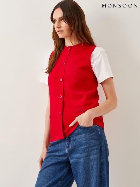 Monsoon Shaw Button Sweater Vest (F75957) | € 60