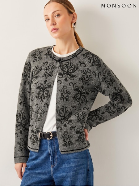 Monsoon Jess Jacquard Cardigan (F75960) | € 73