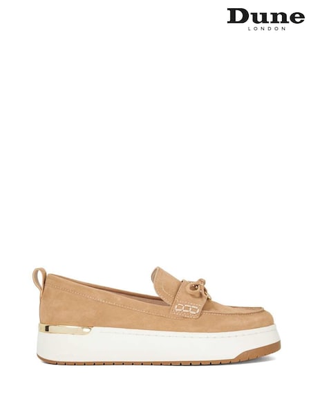 Dune London Cream Glide Sport Sole Loafers (F75968) | €131