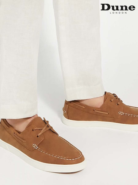Dune London Brown Blizard Boat Shoes (F75982) | €104