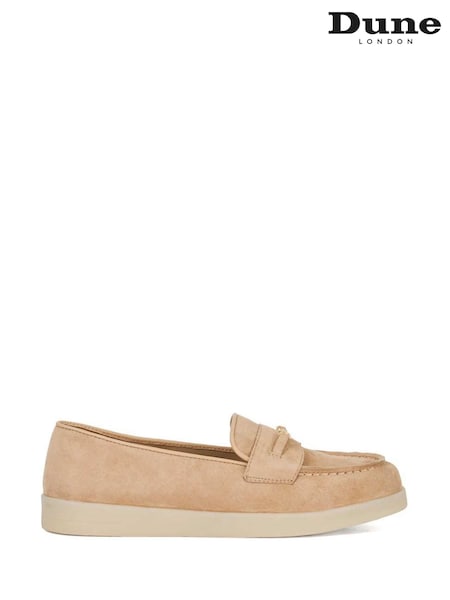 Cream Svetloba - Dune London Graciela Suede Loafers (F75990) | € 130