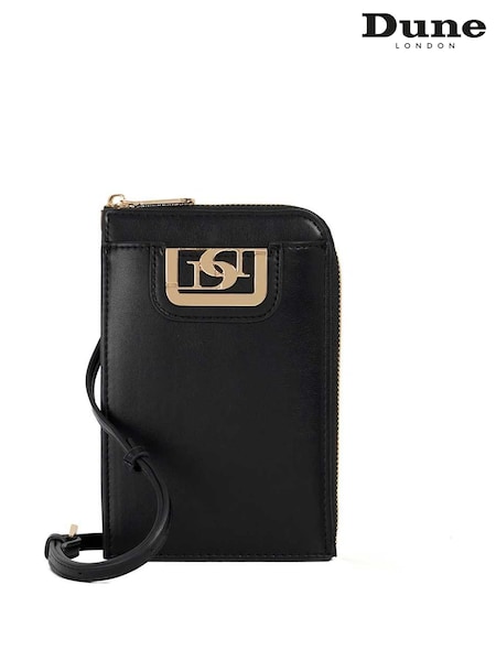 Dune London Black Standing Formal Phone Cross-Body Bag (F76013) | €99