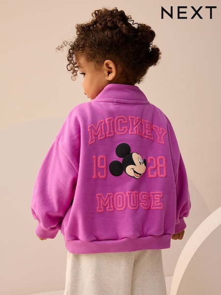 Purple Disney Mickey Mouse Quarter Zip Sweatshirt (3mths-7yrs) (F76047) | €20 - €22.50