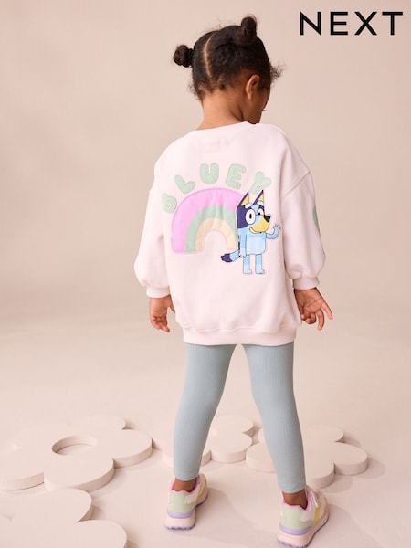 Cream Bluey Sweatshirt & Leggings Set (12mths-7yrs) (F76048) | €29 - €35