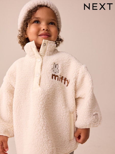 Cream Miffy Half Popper Fleece (3mths-7yrs) (F76050) | €26 - €29