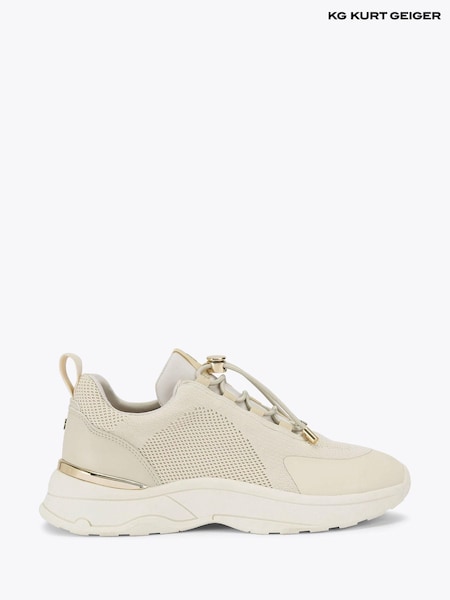 Cream - KG Kurt Geiger Link Toggle Trainers (F76069) | € 170