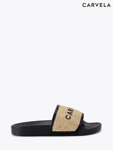 Carvela Sorrento Slider Black Sandals (F76119) | ₪347