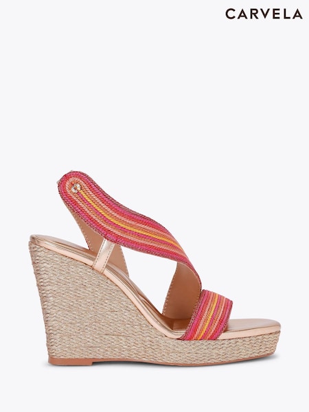 Carvela Gala Wedge Sandals (F76136) | 737 QAR