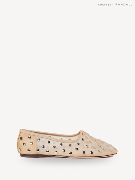 كريم - Loeffler Randall Landon Soft Ballet Flats (F76158) | ‏1,543 د.إ.‏