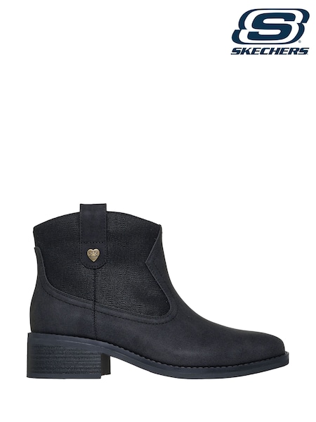 Skechers Black Bobs Wander Luxe Desert Glam Boots (F76203) | €85