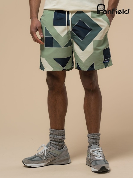 Penfield Mens Eldridge Print Packable Swim Shorts (F76257) | €79