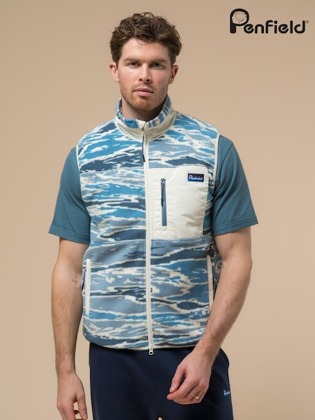 Penfield Mens Bay Jacquard Microfleece Gilets (F76260) | €126