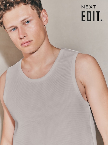 Grey EDIT Textured Vest (F76270) | €23.50